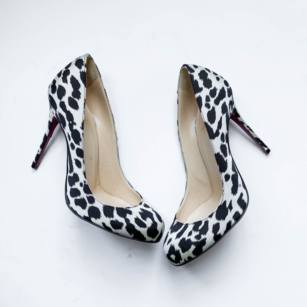Louboutin Fifi Satin Leopard